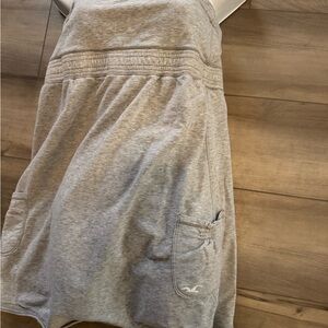 Hollister Y2K babydoll terry cloth dress strapless lace patch pockets cover up M